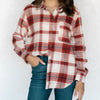 Country Roads Hooded Flannel Black