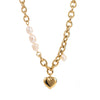 Gold Necklace with Gem Pendant