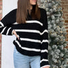 Cable Knit V Neck Sweater