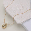 Gold Necklace with Gem Pendant