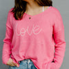 Love Is In The Air Heart Sweater Cream