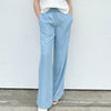 Every Day Linen Pants With Smocked Waistband Khaki