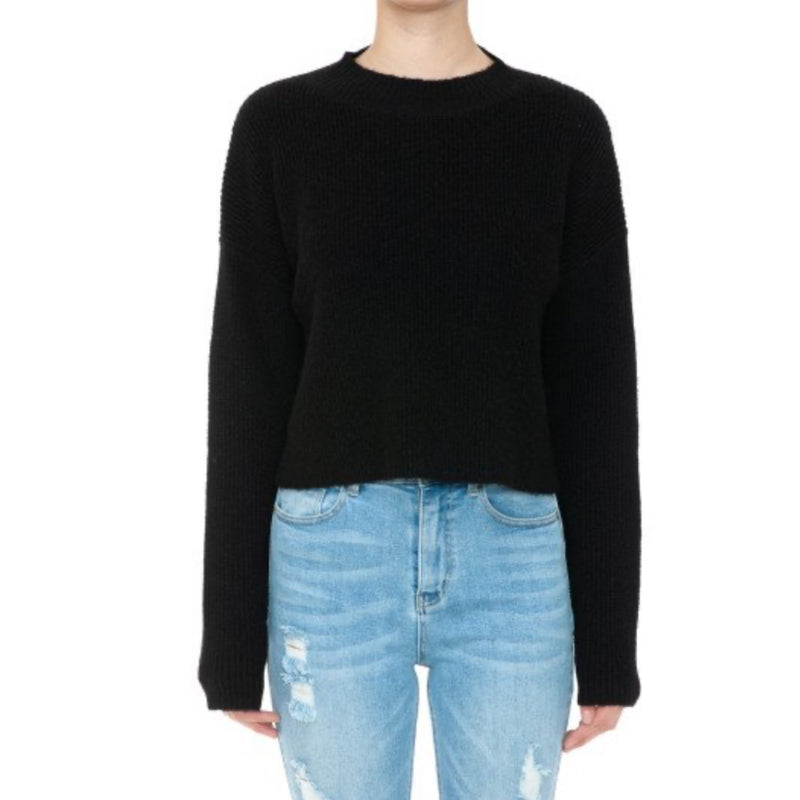 Unbothered Oversized Mock Neck Top