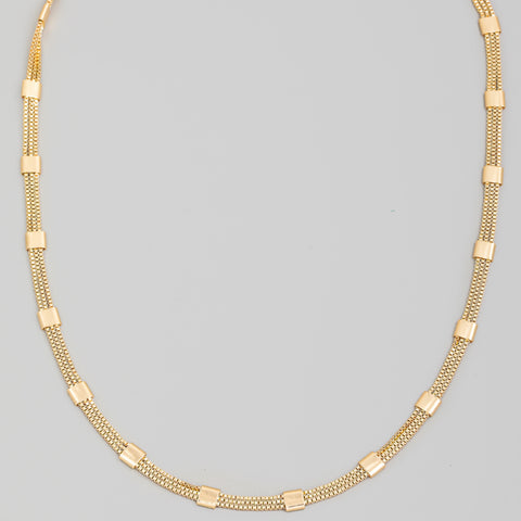 Linked Circle Gold Necklace