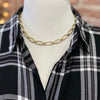 Gold XOXO Chain Necklace