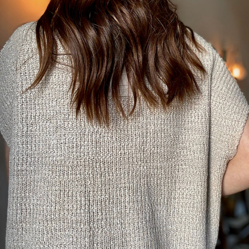 Interested In You Sweater Top Mocha