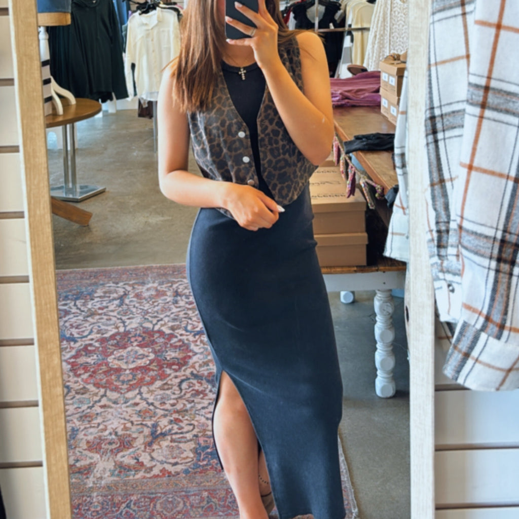 On The Daily Bodycon Dress Black