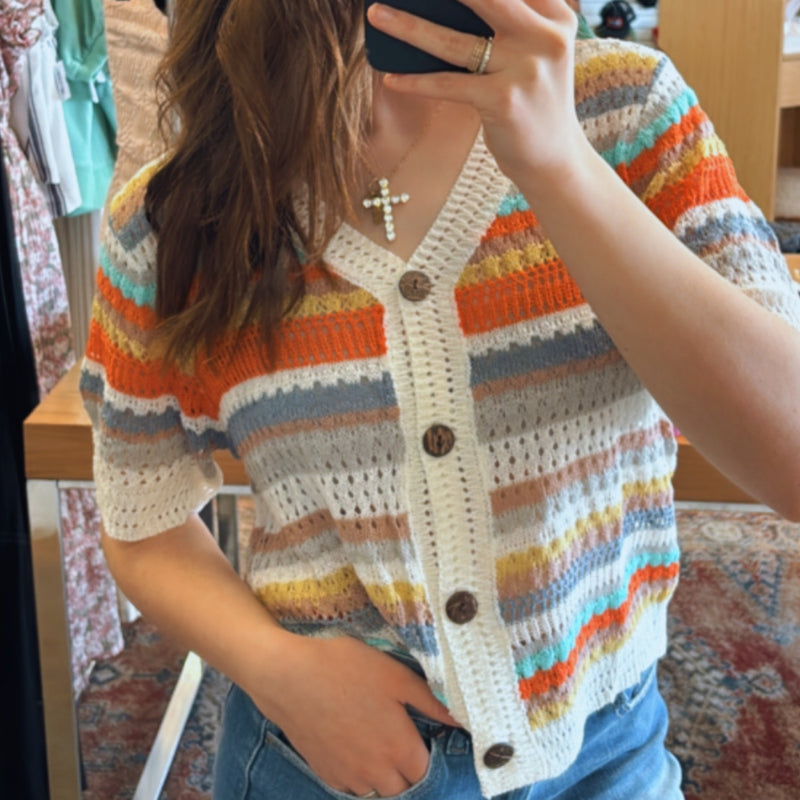 Theo Muilt Colored Sweater Top