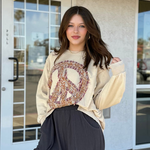 Los Angeles Oversized Sweater Pink