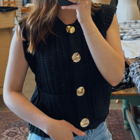Oversized Crew Neck Sweater Top