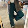 Hazel Waffle Knit Drawstring Waistband Bottoms Mocha