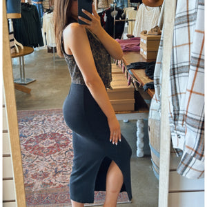 On The Daily Bodycon Dress Black