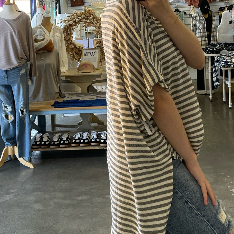 Call Me Lovely Dolmen Sleeve Top Black