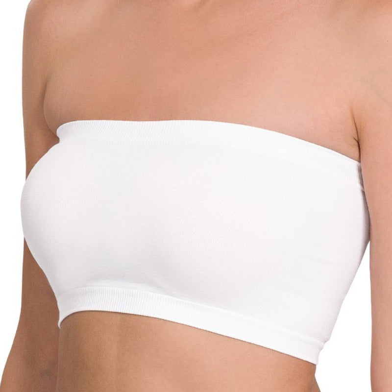 Must Have Solid Bandeau White