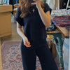Quinny Ribbed Bottoms And Top Set