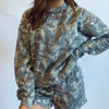 Wink Exclusive Camo Crew Neck Sweatshirt
