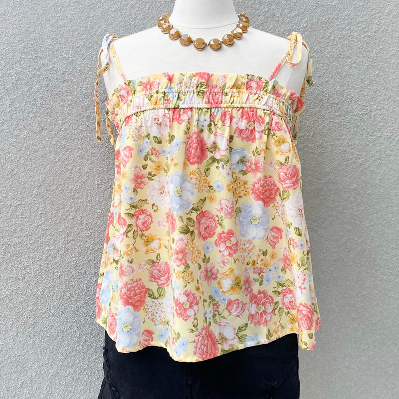Blooming Days Floral Print Top