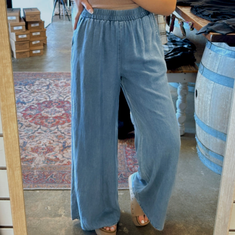 Subtle Charm Tencel Pants