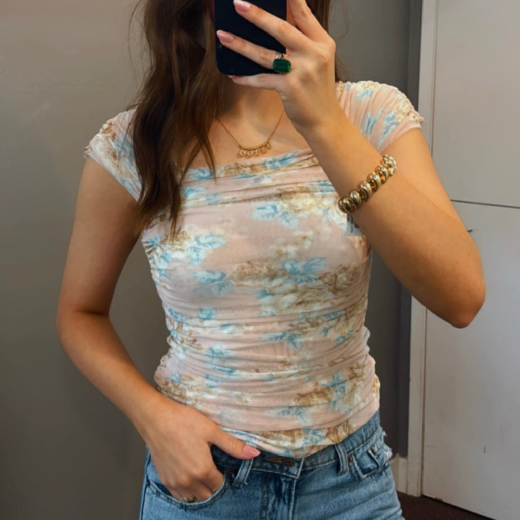 Sunset Double Layer Mesh Top