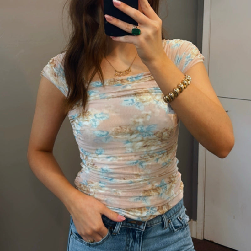 Sunset Double Layer Mesh Top