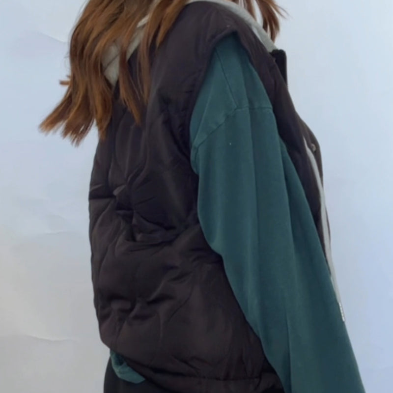 Ali Vest With Hood Black