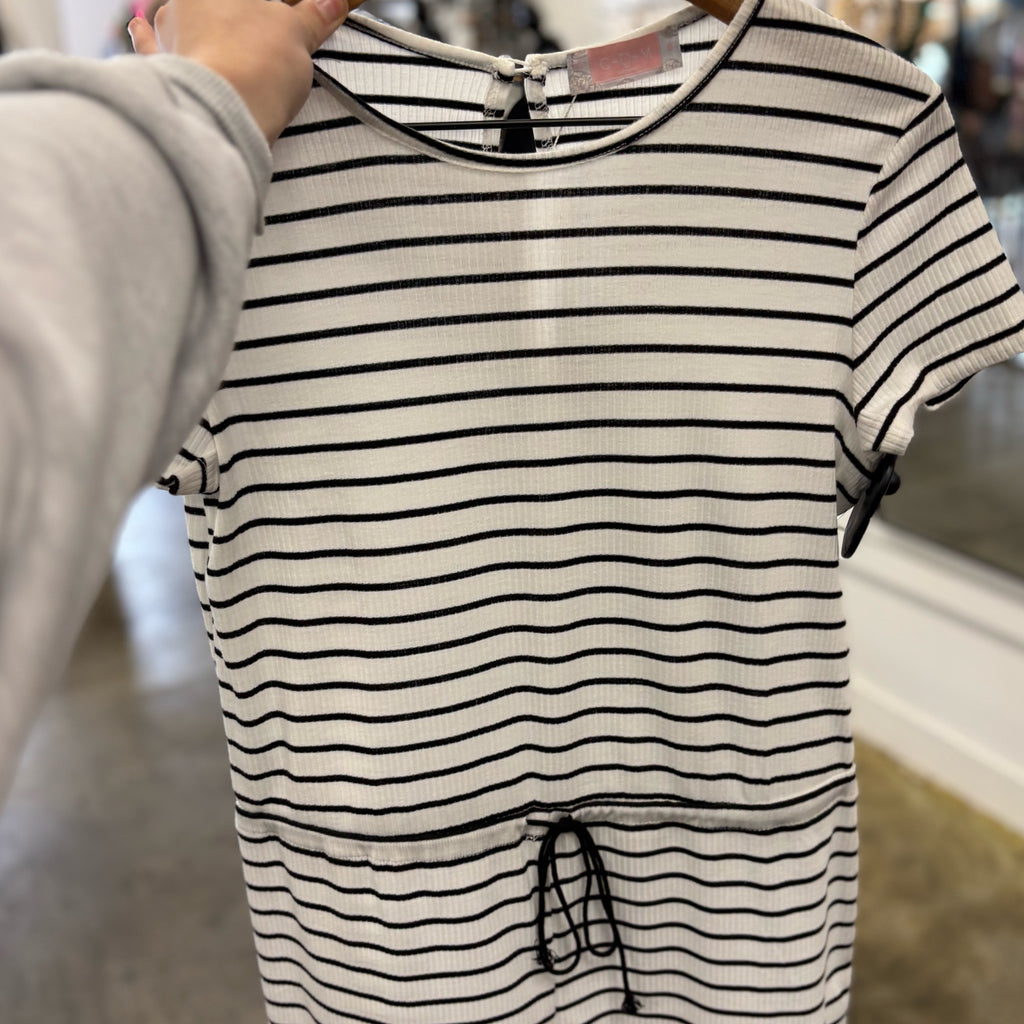 Stylish striped romper