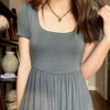 Best Catch Square Neck Jumpsuit Ash Jade