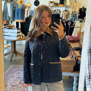 Hailey Quilted Puffer Jacket Black