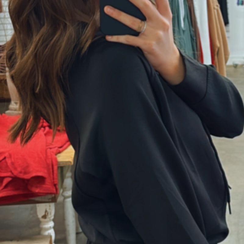 Scuba Long Crop Hoodie