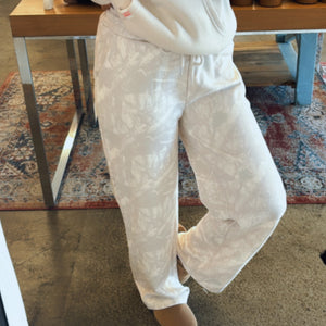 Wink Exclusive Camo Print Mid Rise Pants Beige