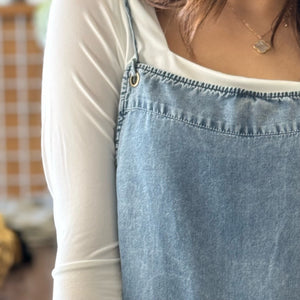 Heart To Heart Chambray Jumpsuit