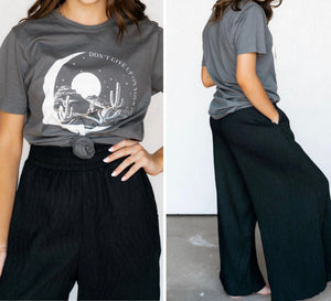 Madison Wide Leg Pants Black