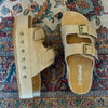 Summer Double Strap Stacked Sandals