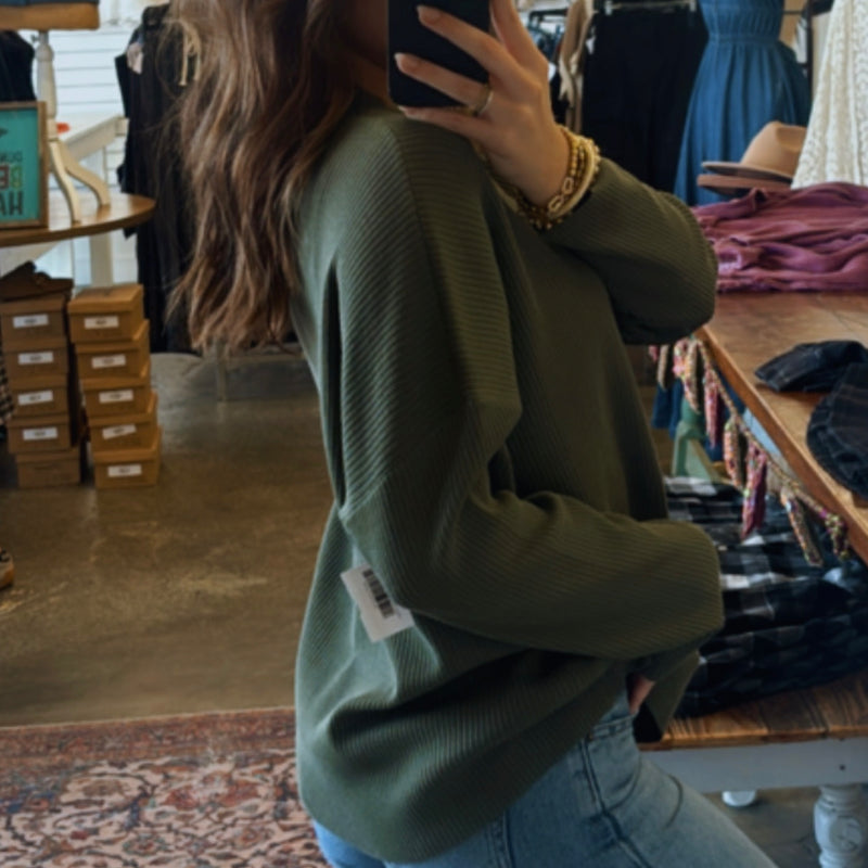 I Always Believe Mock Neck Sweater