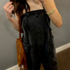 On Set Denim Overalls Black