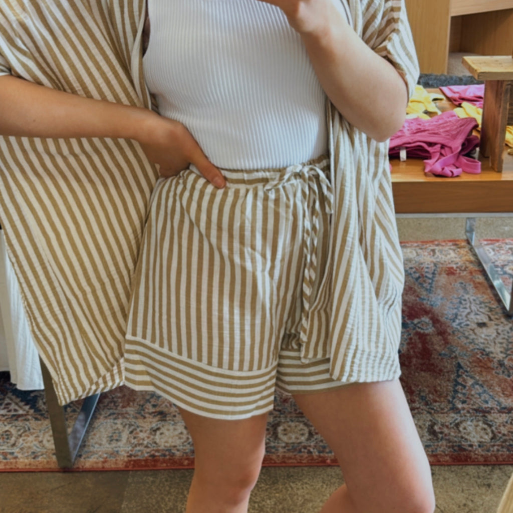Coastal Chic Striped Shorts