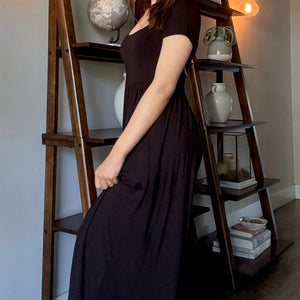Best Catch Square Neck Jumpsuit Black