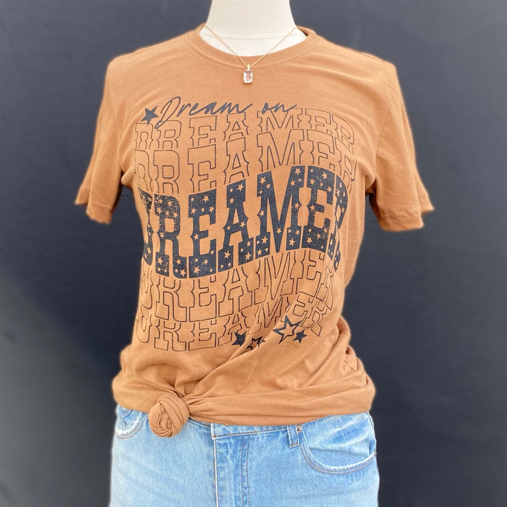 Dream On Dreamer Graphic Print Tee