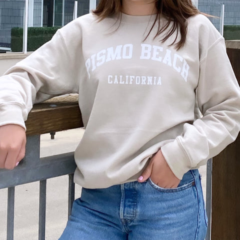 California Oversized Sweater Beige