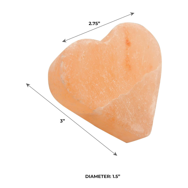 Heart Shaped Himalayan Salt Stones Heart