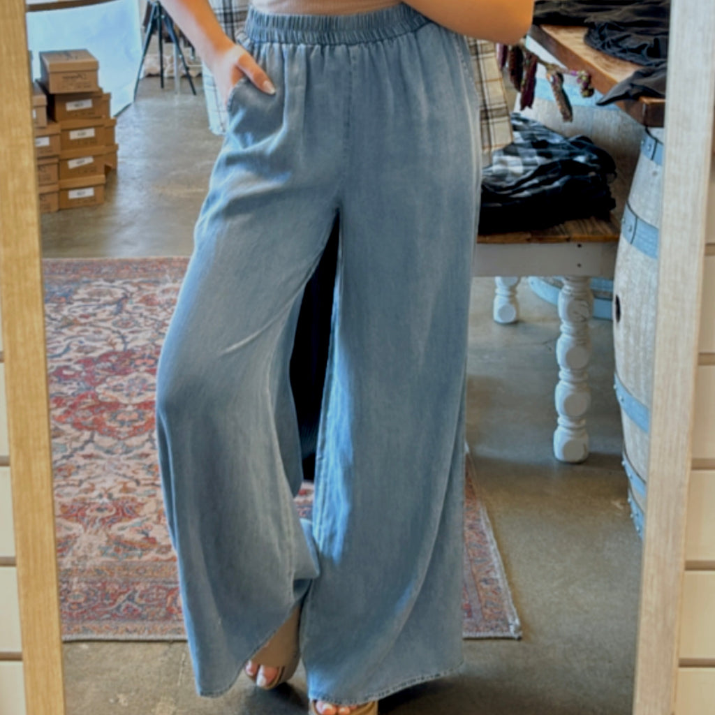 Subtle Charm Tencel Pants