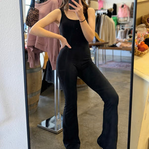 Good To Get Away Athletic Flared Jumpsuit