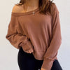 Willa Round Neck Waffle Knit Top