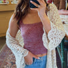 Paisley Satin Bandana Tube Top Navy