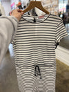 Stylish striped romper