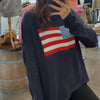 When I Go Acid Washed Sweater Rust