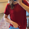 My Ways Airflow Pocket Tee Red