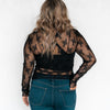 Amaze You Lace Top Black