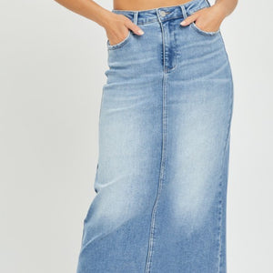 Risen Tummy Control Nights Like this High Rise Denim Skirt