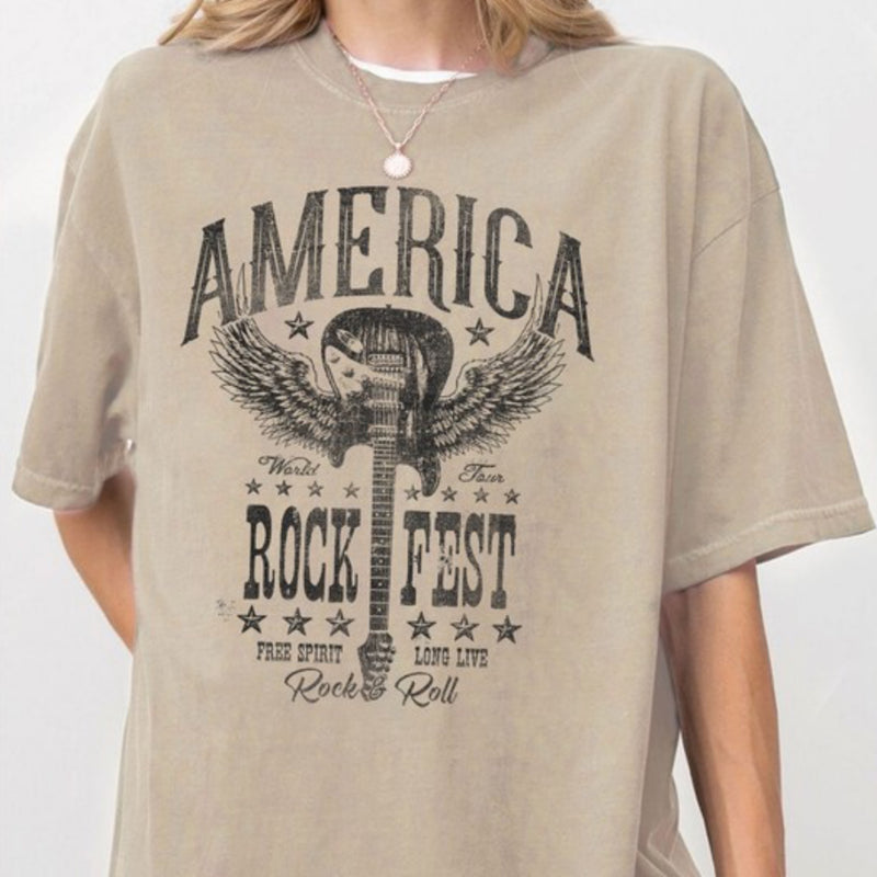 America Rock Fest World Tour Graphic Tee